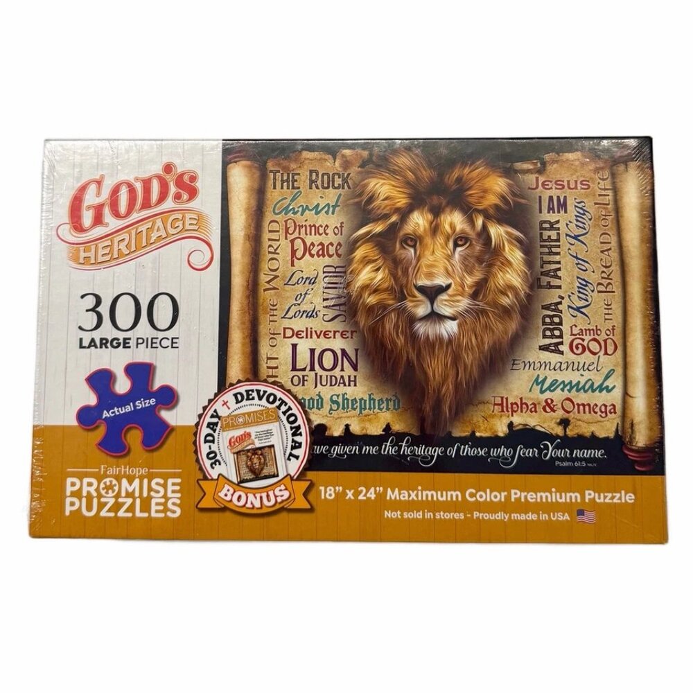 Fair Hope's Promise Jigsaw Puzzle GOD'S HERITAGE 300 Large Piece 18x24 Sealed